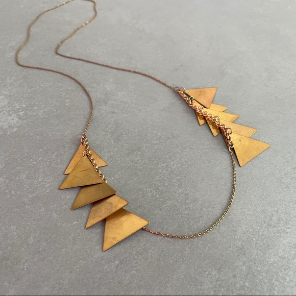 Laura Lombardi Scale Necklace Brass - Picture 5 of 11